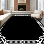 Art Deco Geometric Stripe Pattern Rug