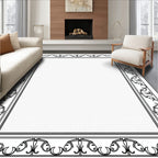 Ornate Fish Motif Frame Rug