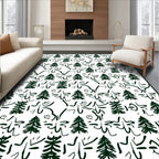 Forest Tree Abstract Pattern Rug