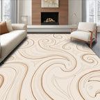 Elegant Swirl Abstract Pattern Rug