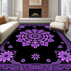 Lila Floral Mandala Geometric Rug