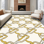 Art Deco Inspired Swirl Pattern Rug