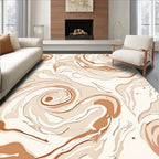 Abstract Swirl Warm Tones Rug