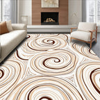 Swirl Line Abstract Pattern Design Rug