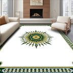 Exotic Sunburst Border Design Rug