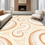 Organic Swirl Pattern with Triangle Accents Rug