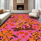 Bright Autumn Tree Pattern Rug
