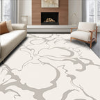 Abstract Swirls Contemporary Pattern Rug