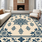 Classic Floral Garden Motif Rug