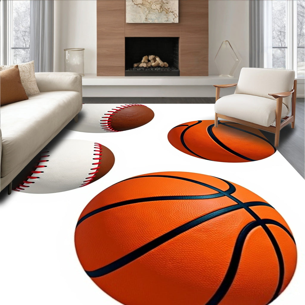Sport Sphere Pattern Design Rug