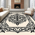 Classic Floral Mandala Pattern Rug