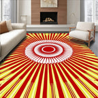 Radiant Sunburst Pattern Rug