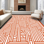 Geometric Branches Pattern Rug