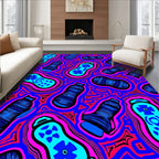 Vibrant Abstract Patterned Design Rug