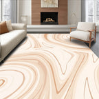 Swirling Abstract Earth Tones Rug