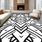 Bold Geometric Art Deco Pattern Rug