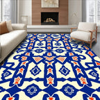 Bold Geometric Tribal Pattern Rug