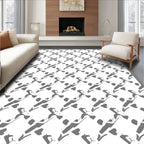 Abstract Intersecting Lines Pattern Rug