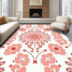 Floral Mandala Tile Pattern Rug