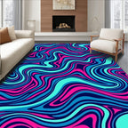 Vibrant Swirls Abstract Pattern Rug
