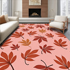Autumn Leaves Pattern Design Rug