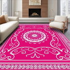 Ornate Mandala Floral Style Design Rug