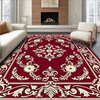 Classic Floral Ivory Inset Design Rug