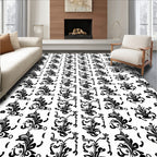 Vintage Floral Flourish Pattern Rug