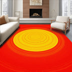Concentric Sunburst Pattern Rug