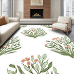 Floral Leafy Sprigs Design Rug