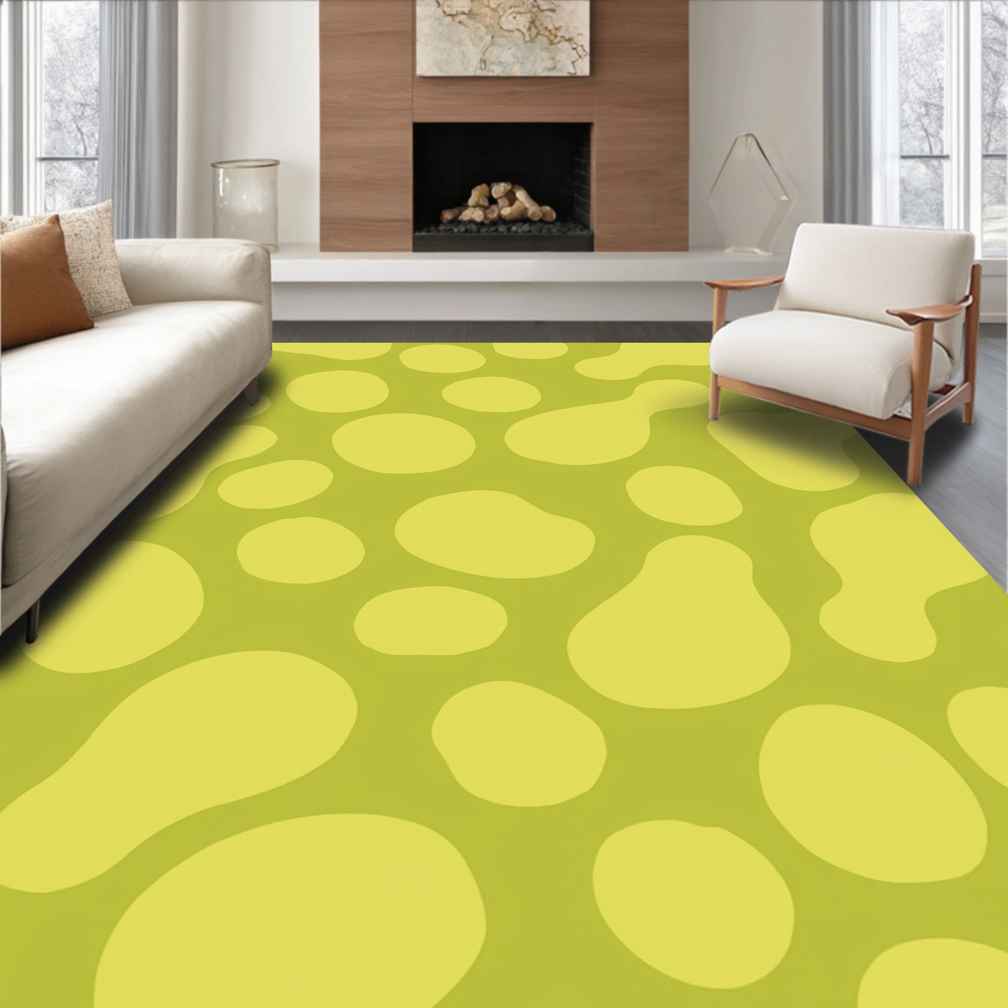 Abstract Organic Shapes Rug