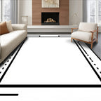 Modern Geometric Frame Style Rug
