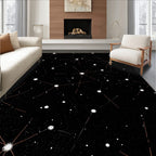 Cosmic Starburst And Dot Pattern Rug