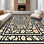Bold Maze Geo Pattern Rug