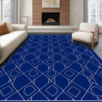 Geometric Diamonds Lattice Pattern Rug