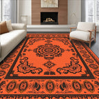 Vintage Floral and Geometric Inspired Rug
