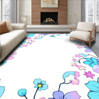 Delicate Floral Pattern With Colors Rug
