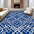 Geometric Lattice Repeating Design Rug