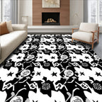 Abstract Skull Star Pattern Rug
