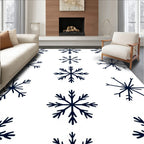 Winter Snowflake Pattern Design Rug