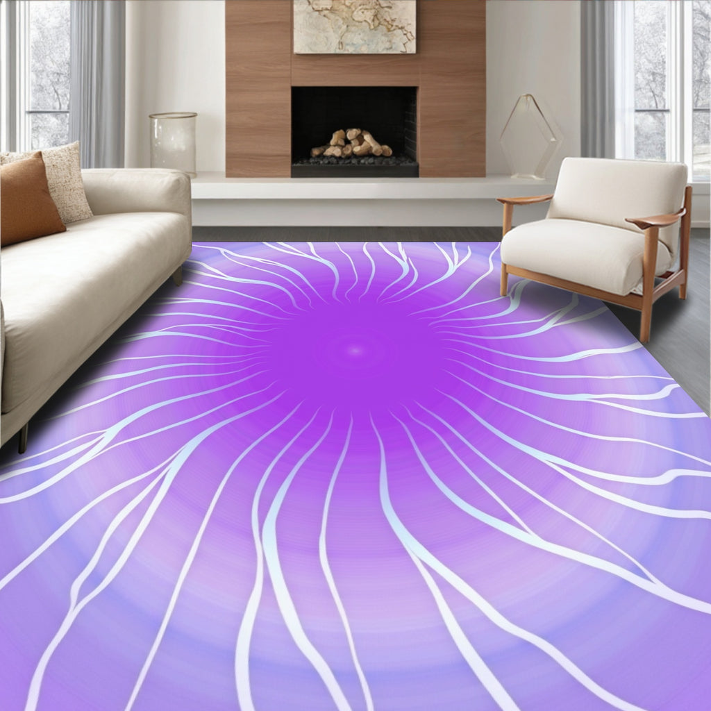 Radiant Burst Of Lines Rug