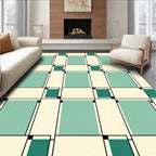 Modern Geometric Tiled Pattern Rug
