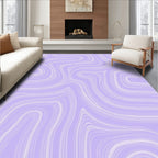 Lavender Swirl Abstract Liner Rug