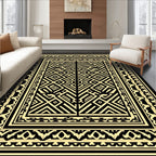 Bold Geometric Patterned Art Deco Rug