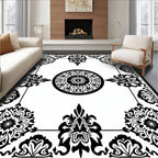 Ornate Floral Mandala Art Rug
