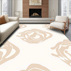 Minimalist Abstract Rose Pattern Rug
