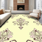 Vintage Floral Damask Patterned Rug