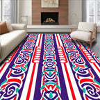 Bold Vertical Abstract Pattern Rug