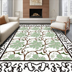 Vintage Floral Vine Pattern Rug