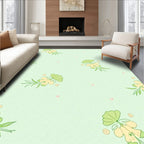 Sweet Pastel Floral Botanical Design Rug